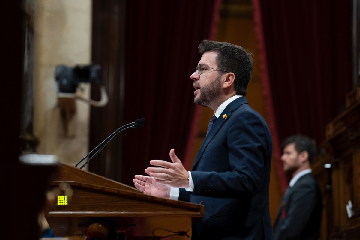 El presidente de la Generalitat, Pere Aragonés