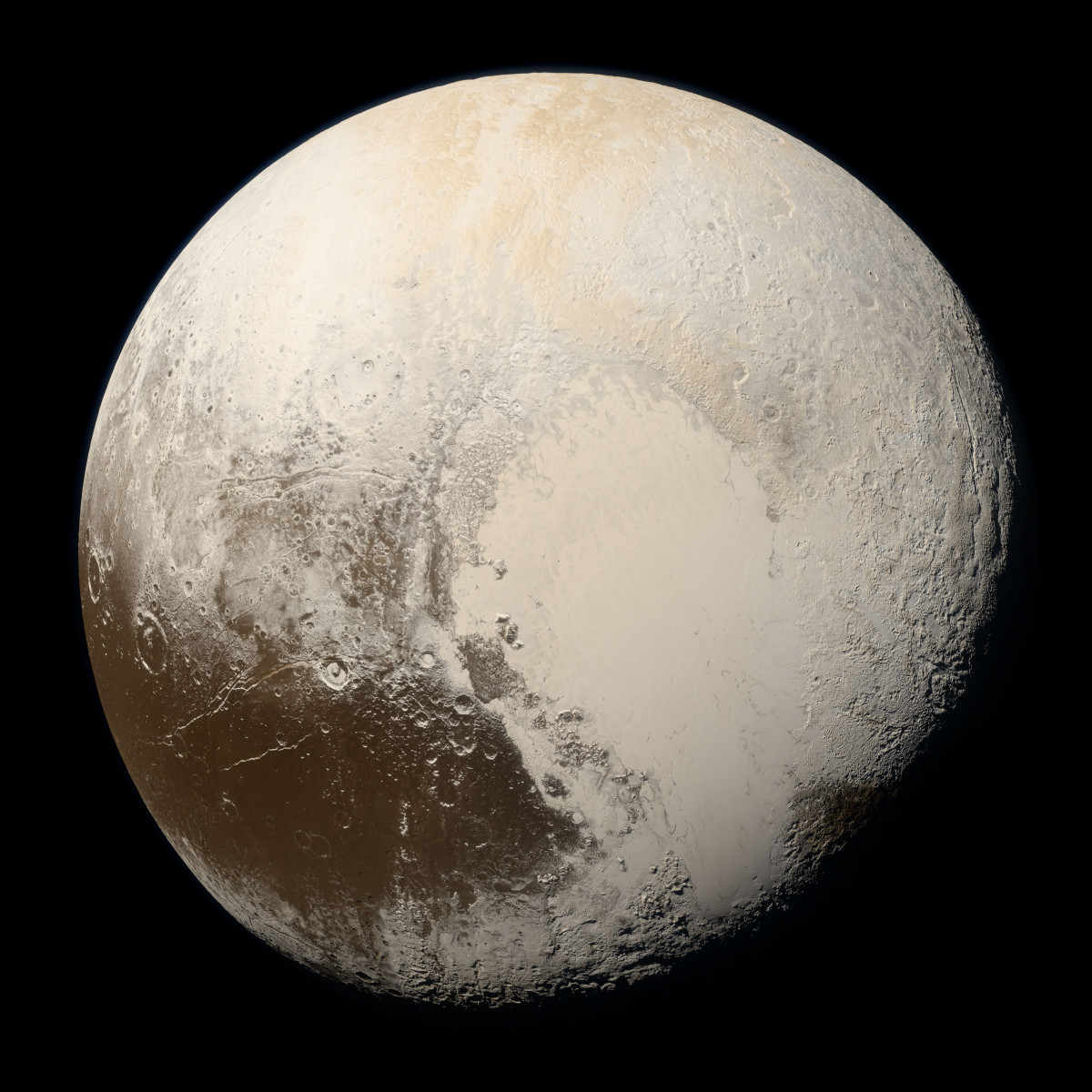 Pluto in True Color   High Res