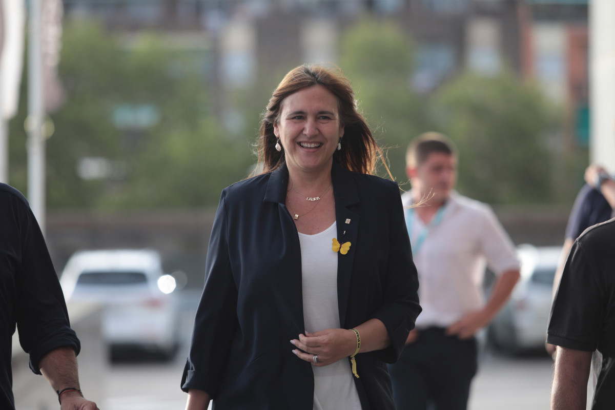 Archivo - La presidenta de Junts per Catalunya, Laura Borràs