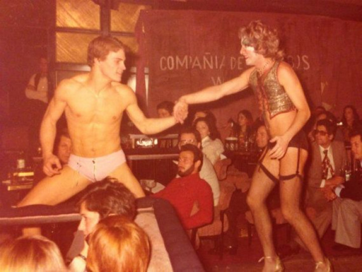Pedro Mari Sánchez en The Rodcky horror show hace... 48 años.