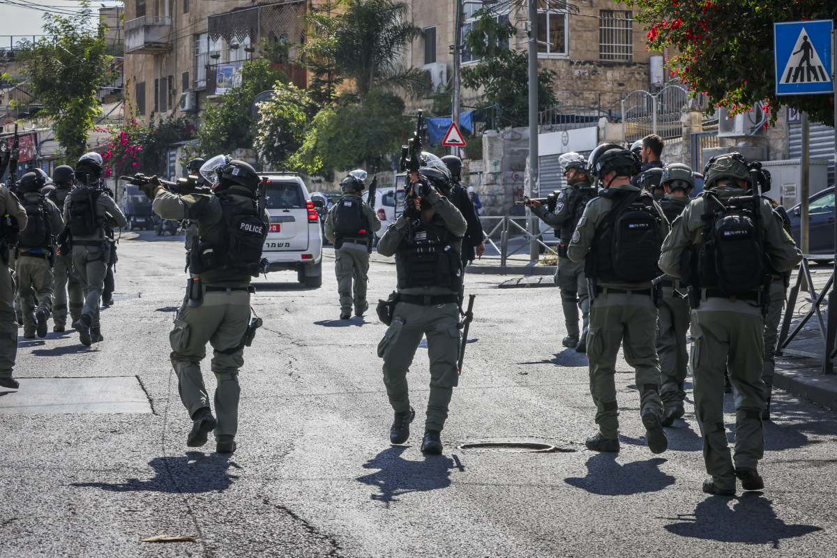EuropaPress 5503145 13 october 2023 israel jerusalem israeli police combing the streets that