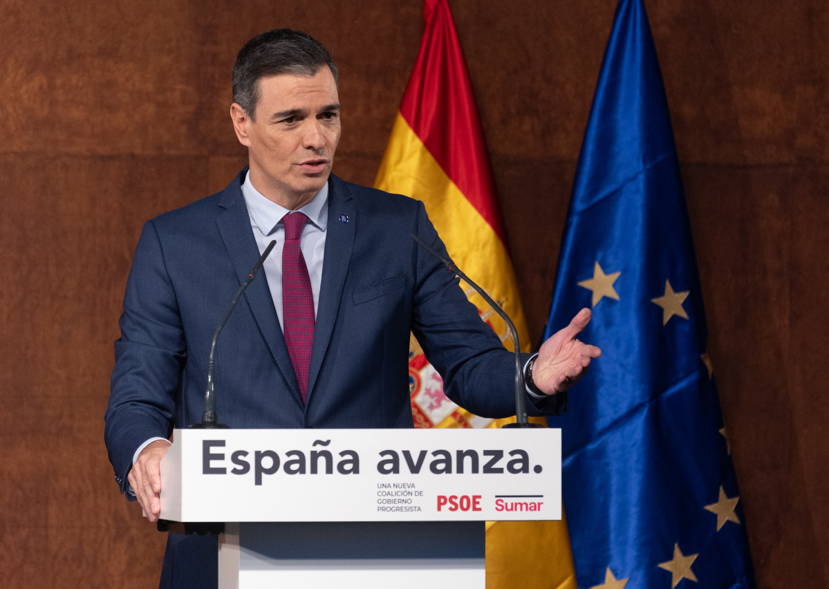 El presidente del Gobierno en funciones, Pedro Sánchez
