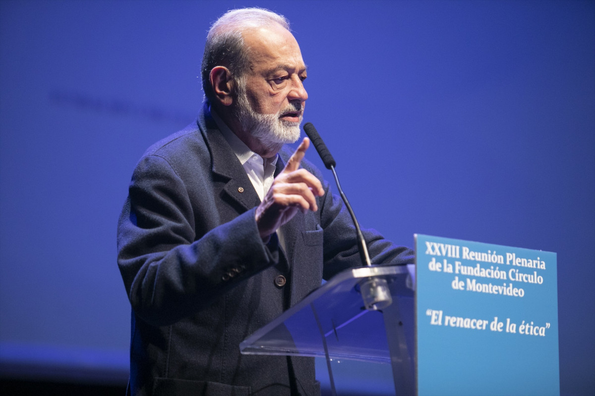 EuropaPress 5533090 presidente empresarial fundacion circulo montevideo carlos slim participa