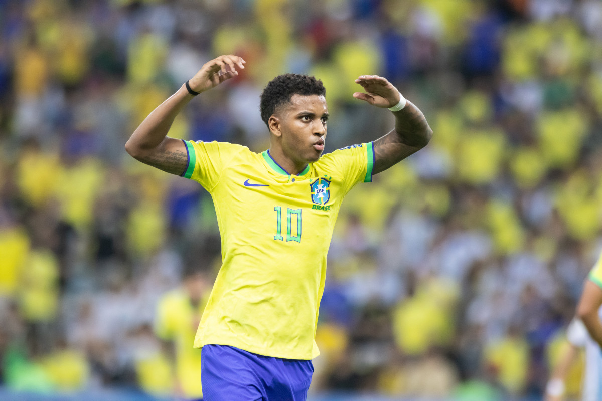 EuropaPress 5591885 21 november 2023 brazil rio janeiro brazils rodrygo reacts during the fifa