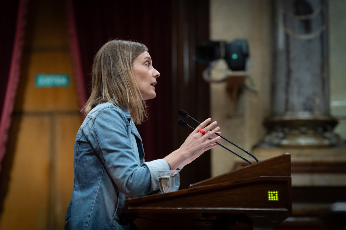 Archivo - La presidenta de los comuns en el Parlament, Jéssica Albiach
