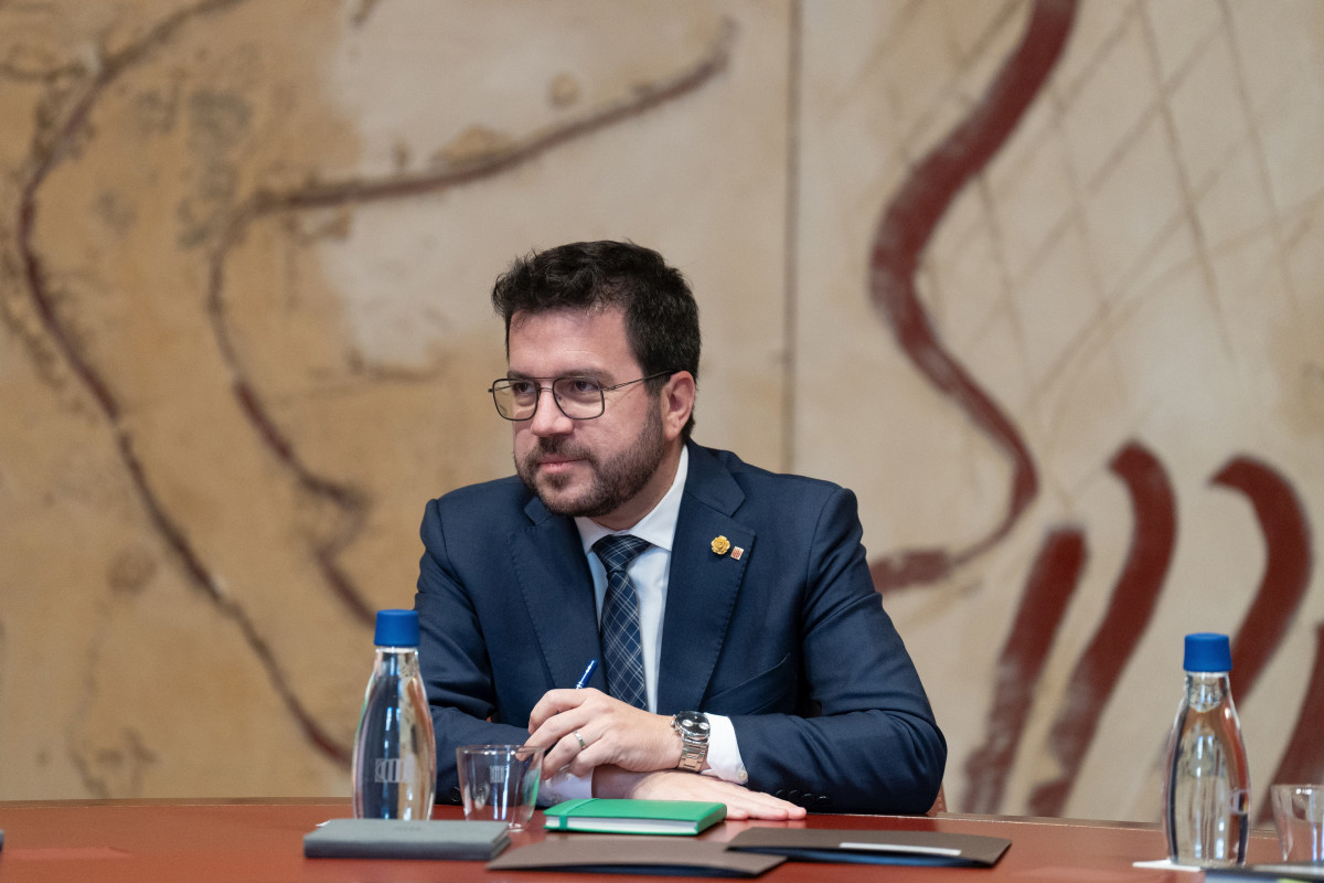 El presidente de la Generalitat, Pere Aragonès, en una imagen de archivo.