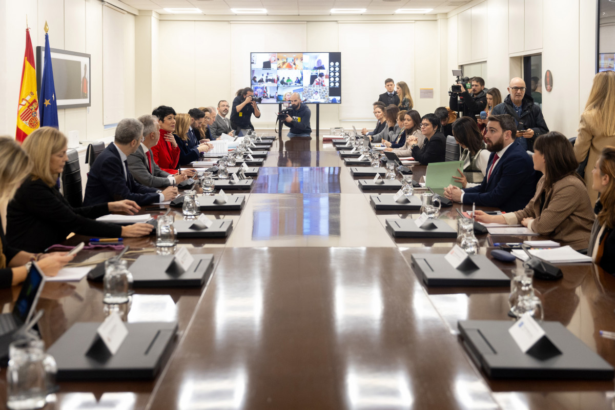 Conferencia Sectorial de la Inmigración, en la sede del Ministerio de Inclusión, Seguridad Social y Migraciones, a 28 de diciembre de 2023, en Madrid (España).