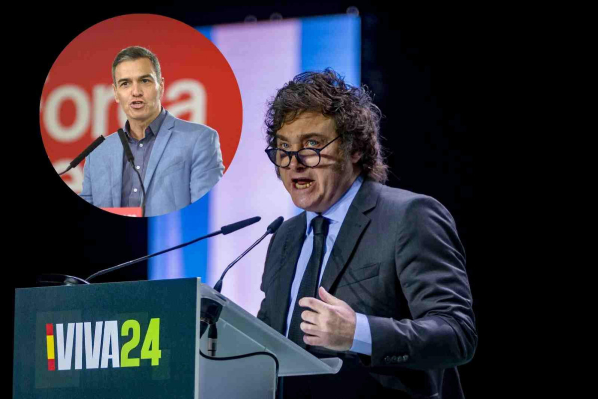 Javier milei y pedro sanchez 1600 1067