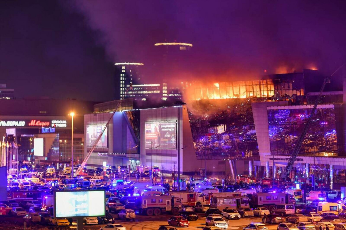 Europapress 5844605 moscow march 22 2024    smoke from fire rises above the burning crocus city 1600 1067