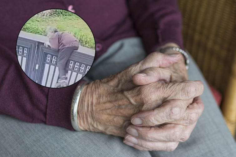 VÍDEO | Una anciana de 92 años consigue escaparse de una residencia trepando la verja