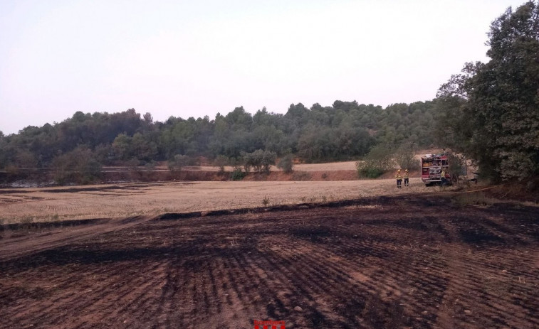 Los Bombers dan por extinguido el incendio de Baldomar (Lleida) que calcinó 21 hectáreas