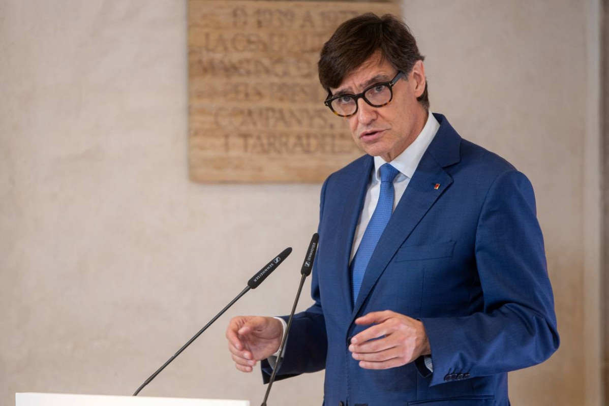 El president de la Generalitat, Salvador Illa, després de la presa de possessió dels consellers del seu Govern