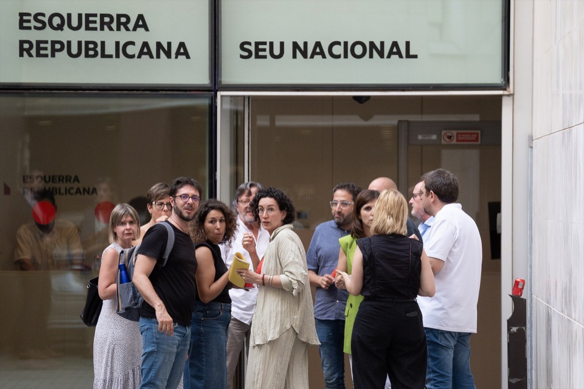 EuropaPress 6118260 secretaria general erc marta rovira descanso reunion sede erc 20 julio 2024
