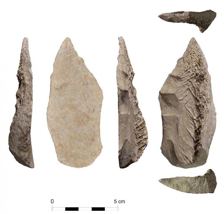 Identifican una punta de lanza de hueso de caballo de hace 50.000 años en Capellades