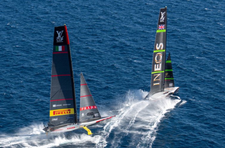 Emoción en todo lo alto en la final de la Louis Vuitton Cup: empate entre Luna Rossa e INEOS (3-3)