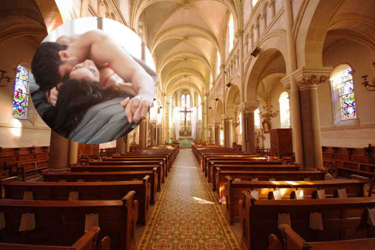 Proyectan porno en la pantalla gigante de una iglesia mientras los niños estaban cantando