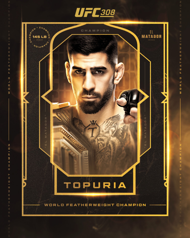Ilia Topuria revalida cinturón de peso pluma de la UFC