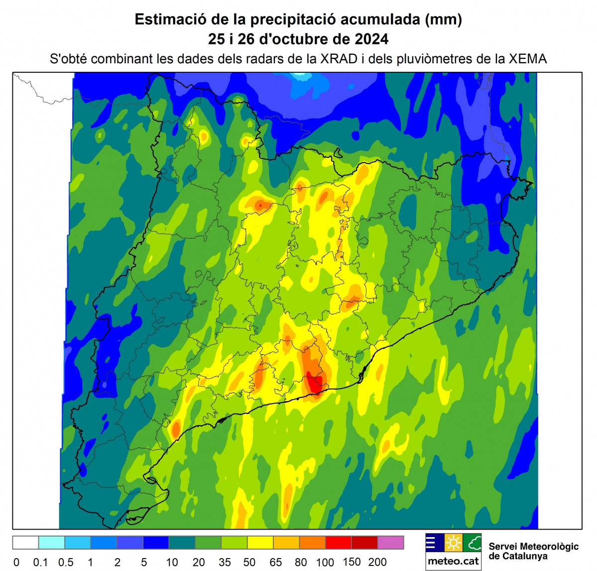 EuropaPress 6305702 precipitaciones acumuladas viernes sabado catalunya