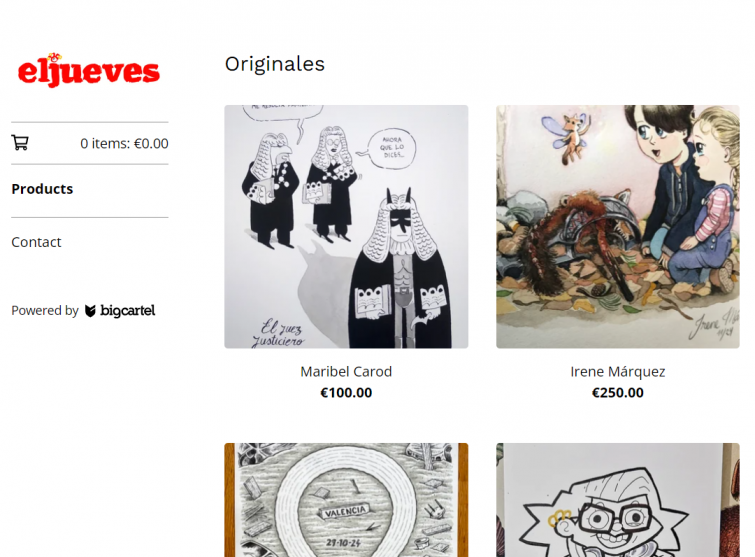 Autores de El Jueves lanzan tienda solidaria para apoyar a los afectados por la DANA en Valencia