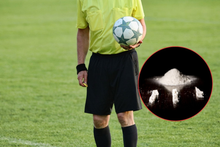 Escándalo en el fútbol después de que un árbitro esnifara cocaína presuntamente durante la Eurocopa