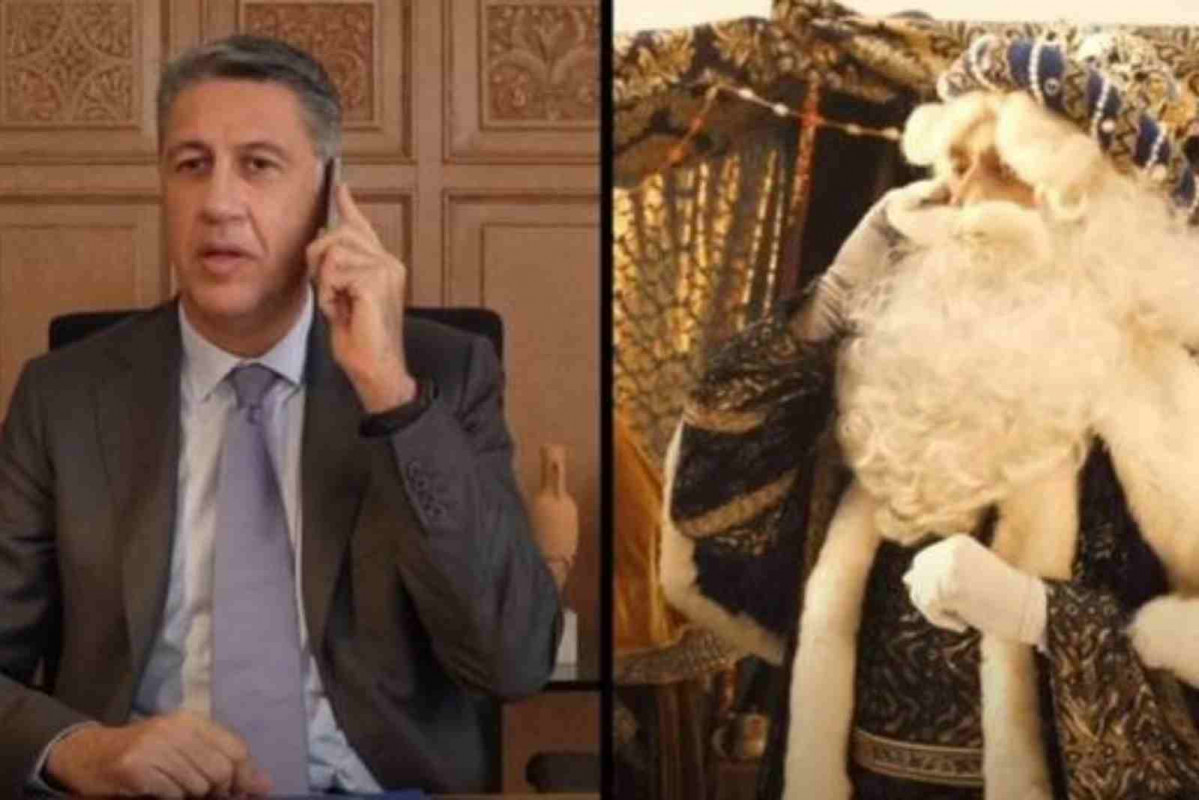 Xavier García Albiol habla con los Reyes Magos