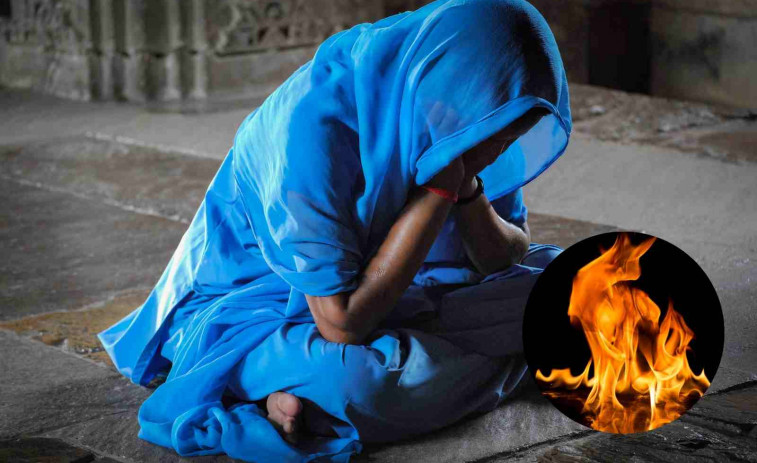 Un hombre prende fuego a su esposa porque rezaba demasiado