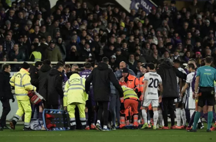 Alivio por el estado de salud de Edoardo Bove, que se desplomó en el Fiorentina - Inter