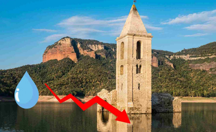 Sequía en Catalunya: el nivel de agua en los embalses de las cuencas internas baja al 33,83%