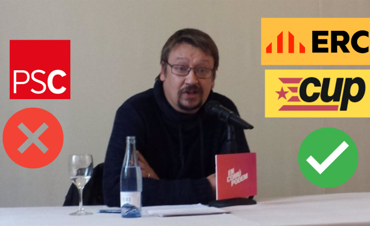 Xavier Domènech defiende que los Comuns rompan con el PSC y pacten con ERC y CUP