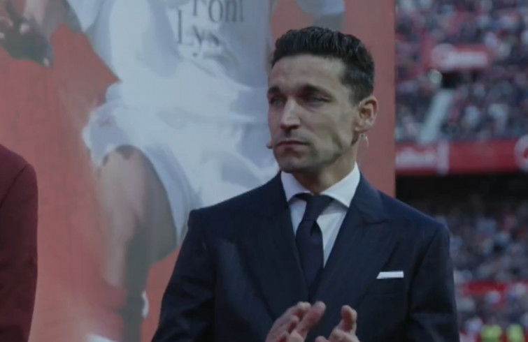 VÍDEO: La emotiva despedida de Jesús Navas en el Sánchez Pizjuán de Sevilla