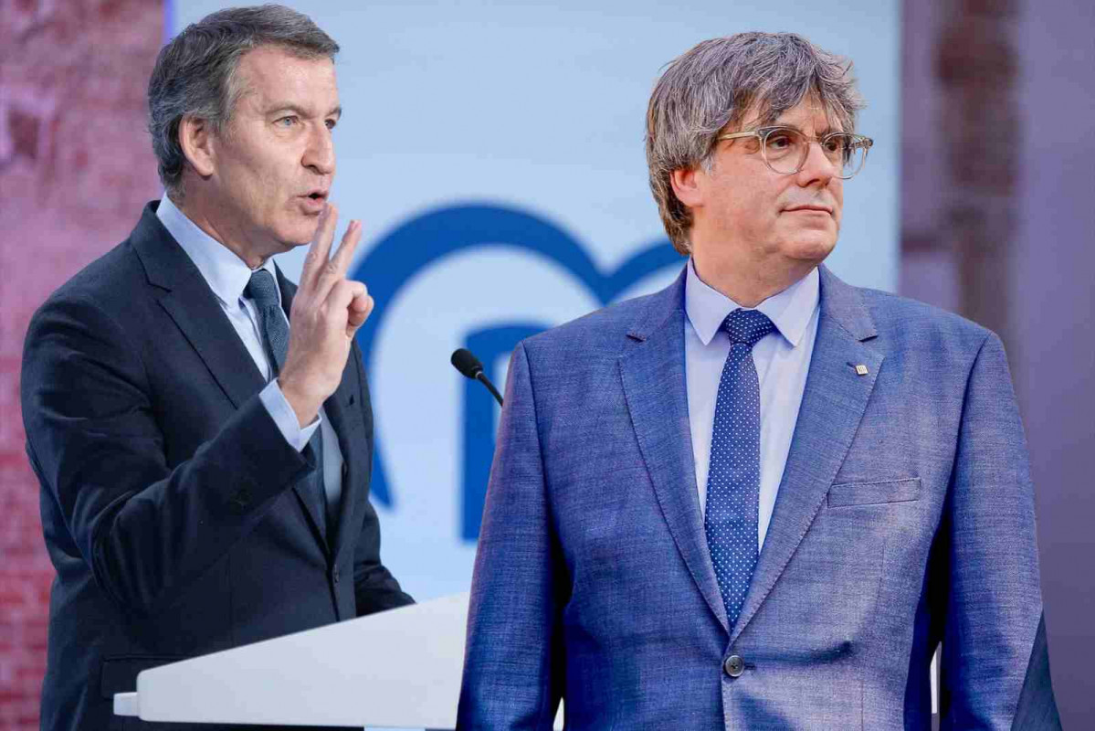 Alberto Núñez Feijóo y Carles Puigdemont