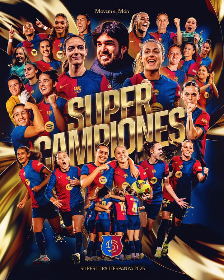 El FC Barcelona arrasa al Real Madrid y se lleva la Supercopa Femenina