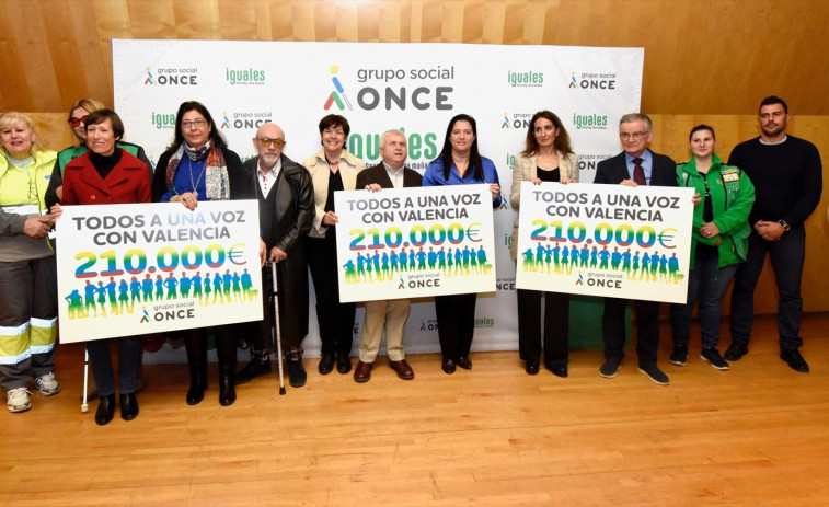 El Grupo Social ONCE entrega 210.000 euros a diversas ONG para los afectados por la dana