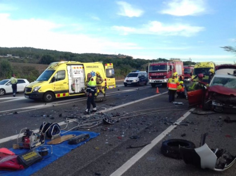 Fin de semana negro en las carreteras de Catalunya: 8 víctimas mortales