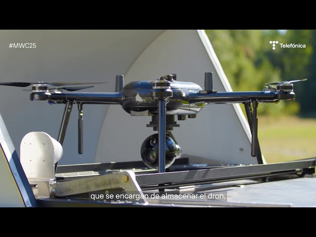 VÍDEO. Telefónica conquista los cielos: Drones autónomos con 5G y Open Gateway revolucionan el MWC