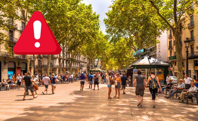 Liberado un trabajador que había quedado atrapado en las obras de la Rambla de Barcelona