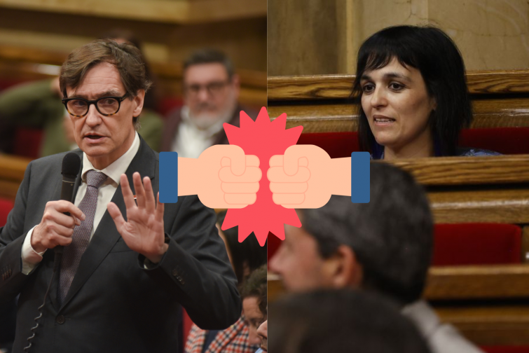 VÍDEO | Tensión en el Parlament: nuevo enfrentamiento entre Salvador Illa y Sílvia Orriols