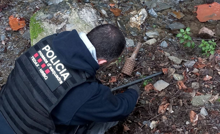 Susto en Piera: encuentran 15 granadas de mano y 7 de mortero