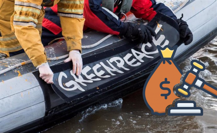 Malas noticias para Greenpeace: debe pagar 605 millones de euros a una petrolera