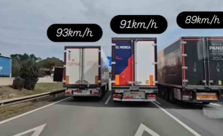 VÍDEO | Así adelantan los camiones en la AP-7 en Catalunya: 