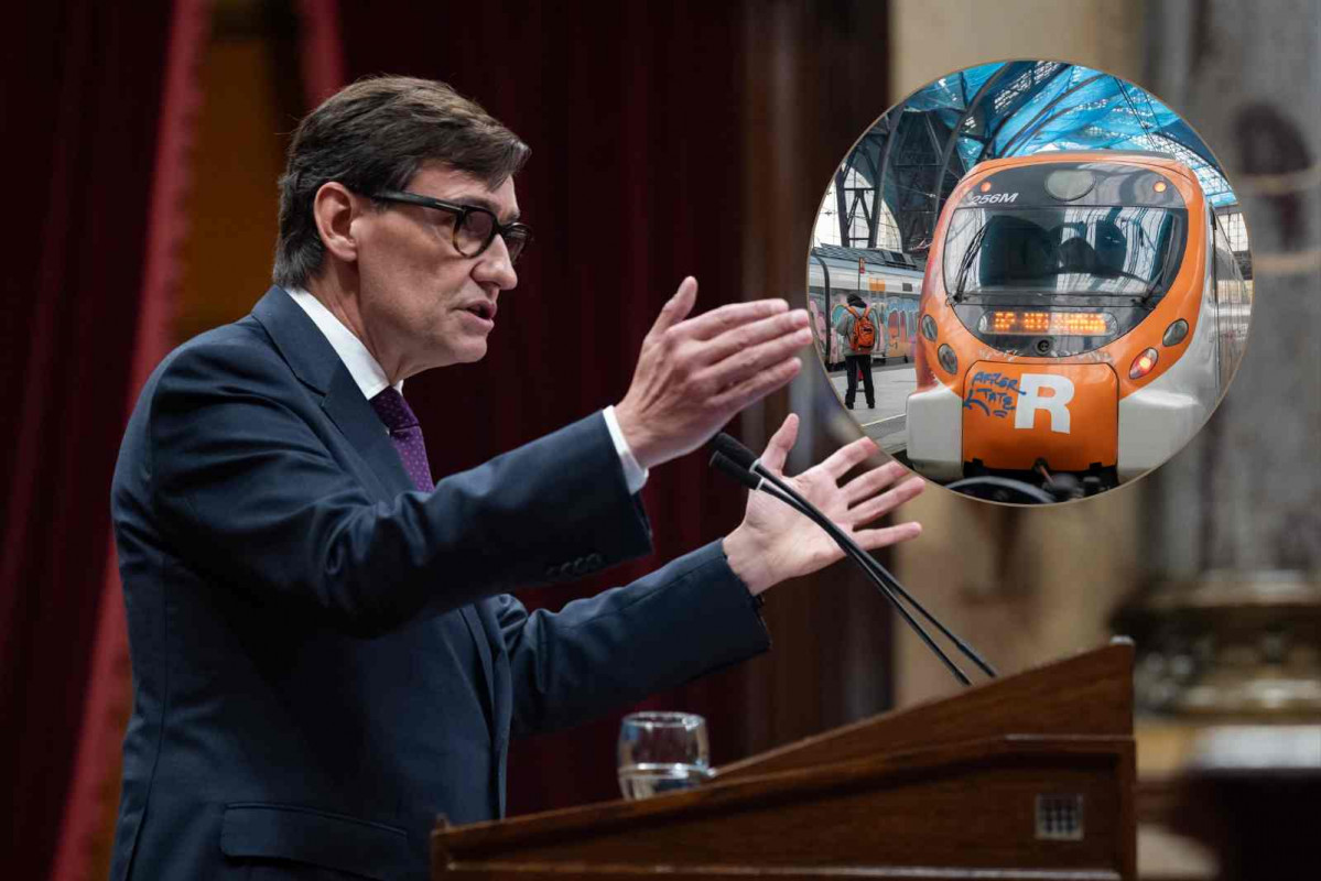 Salvador Illa en el Parlament, Rodalies   CANVA PRO   EP