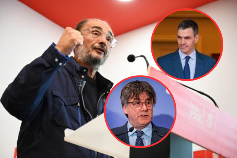 Lambán vuelve a la carga y acusa a Sánchez de 