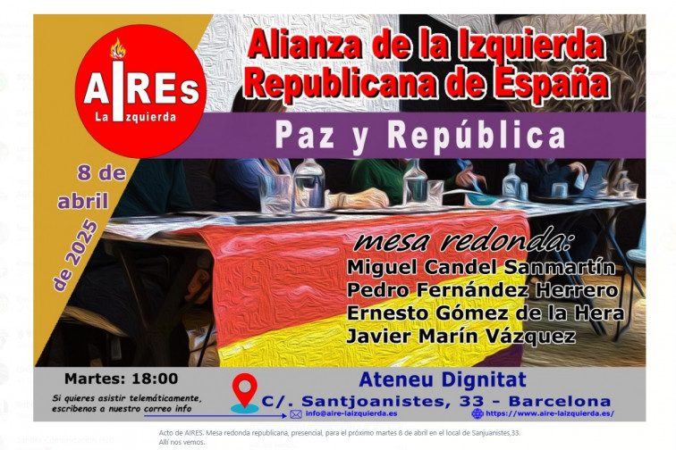 AIREs reúne a destacados líderes en la mesa redonda 'Paz y República' en Barcelona