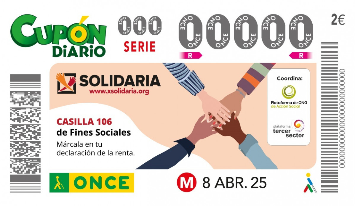 EuropaPress 6625029 cupon once abril promueve solidaria declaracion renta