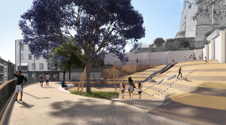 Barcelona moderniza los juegos de los jardines de Jaume Planas i Alemany del Carmel