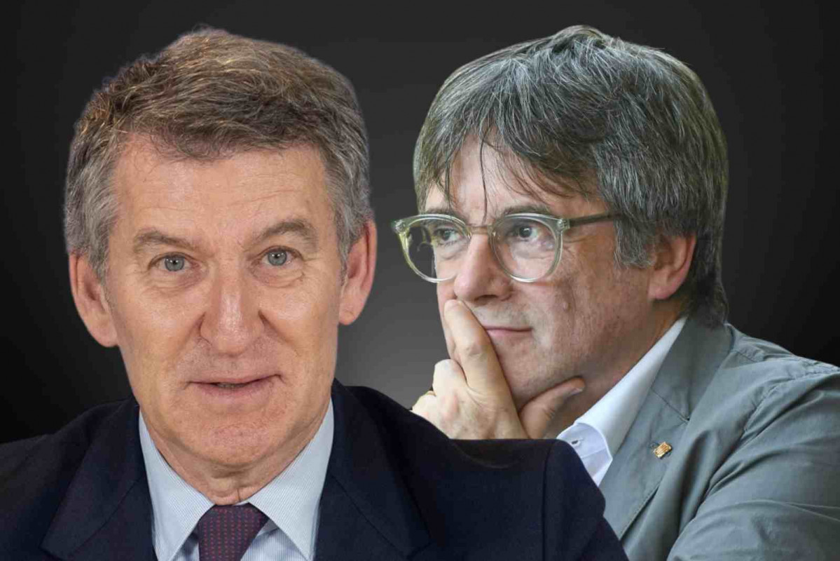 Alberto Núñez Feijóo y Carles Puigdemont (1)