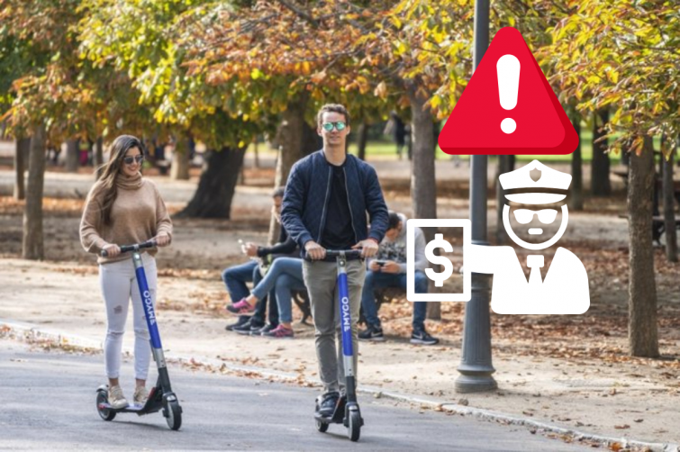 Casi 3.000 multas en Barcelona en el primer mes de obligatoriedad de usar casco con el patinete