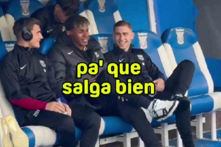 ¿David Bisbal en el banquillo del Barça? El vídeo que nadie esperaba con Lamine Yamal y Gavi