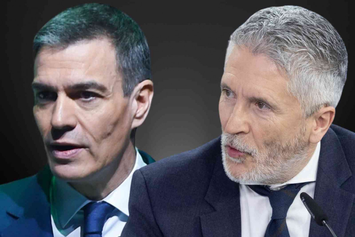 Pedro Sánchez y Fernando Grande Marlaska