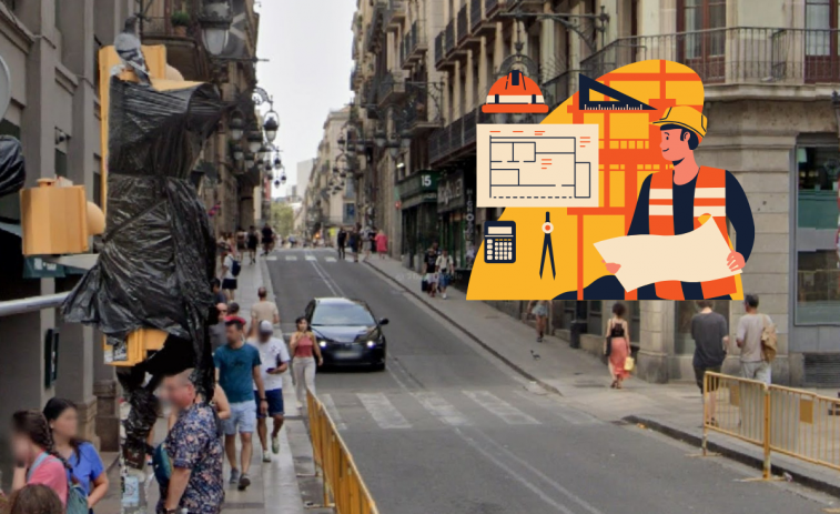 Más cortes en Barcelona: sin tráfico en la calle Jaume I por las obras de la Via Laietana